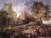 POUSSIN, Nicolas Landscape with Polyphemus af oil on canvas